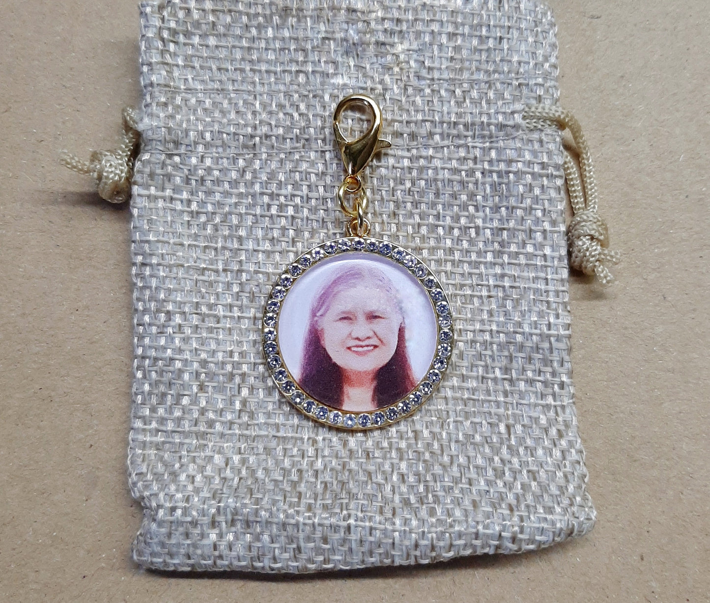 Circle Rhinestone Boutonniere / Bouquet Charm (Design C4, C9)
