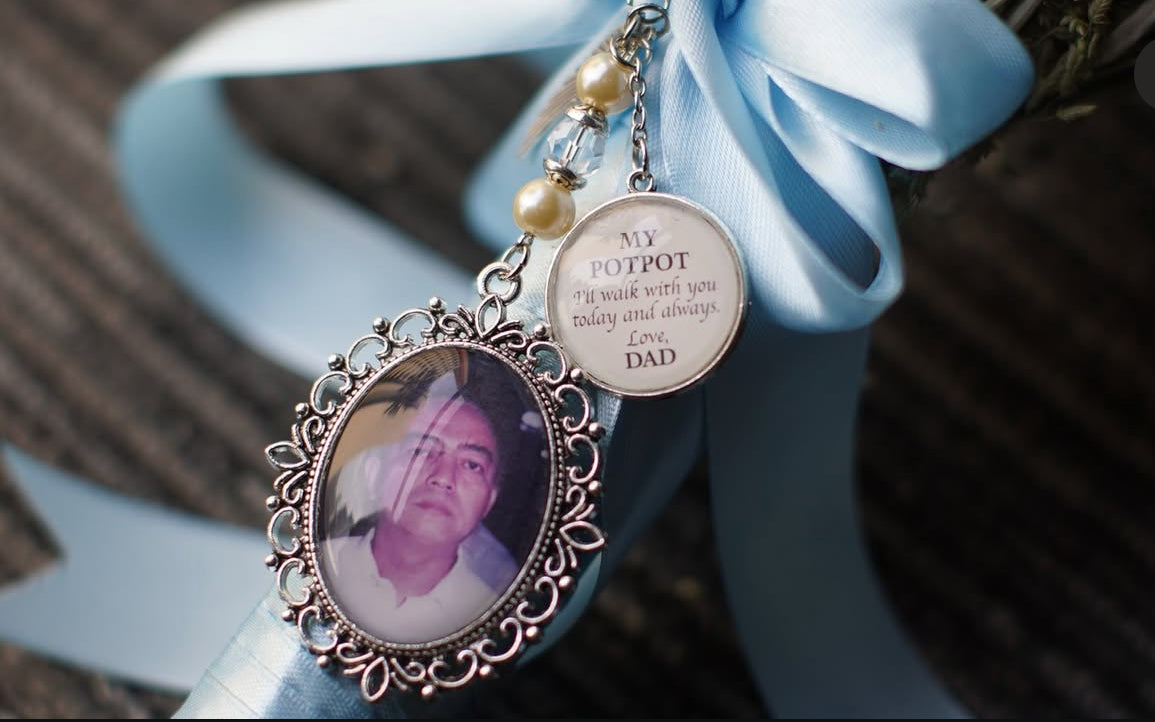 Silver XL Memorial Charm With Quote (Design A1)