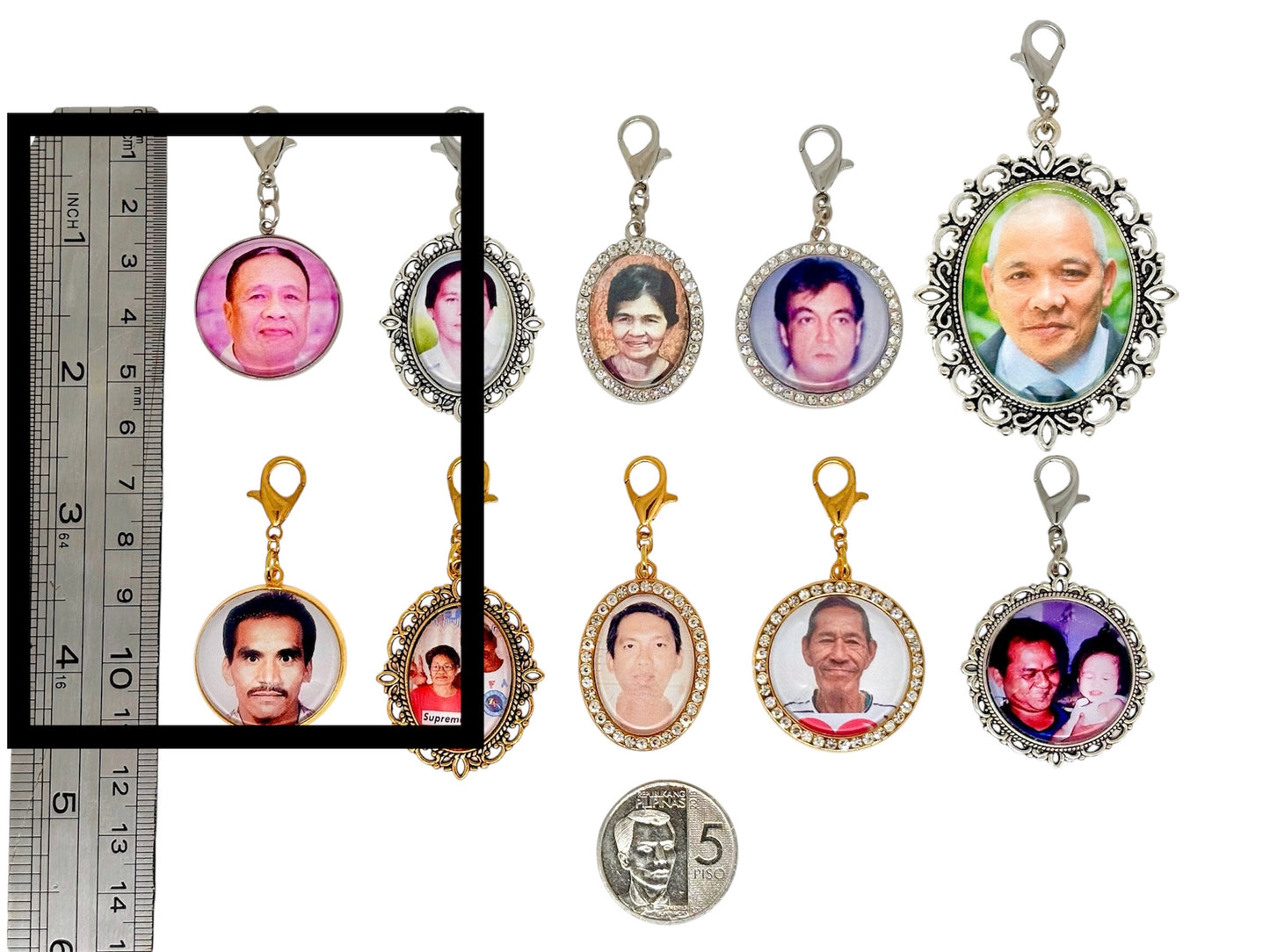 Plain Circle Boutonniere / Bouquet Charm (Design C1, C6)