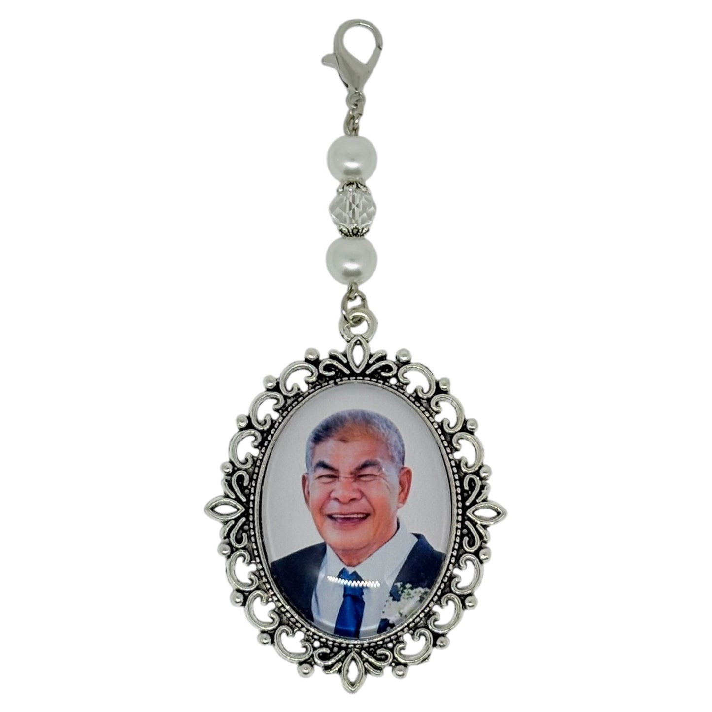 Silver XL Memorial Charm (Design B4)