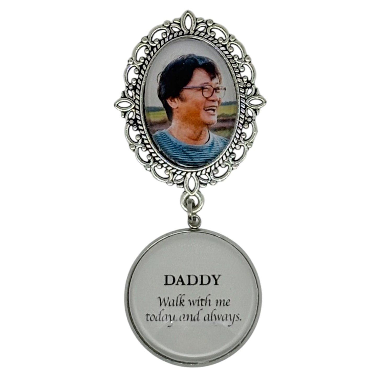 Medium Memorial Pin with Quote (Design PT1, PT2)