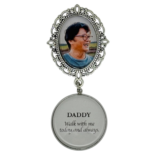 Medium Memorial Pin with Quote (Design PT1, PT2)