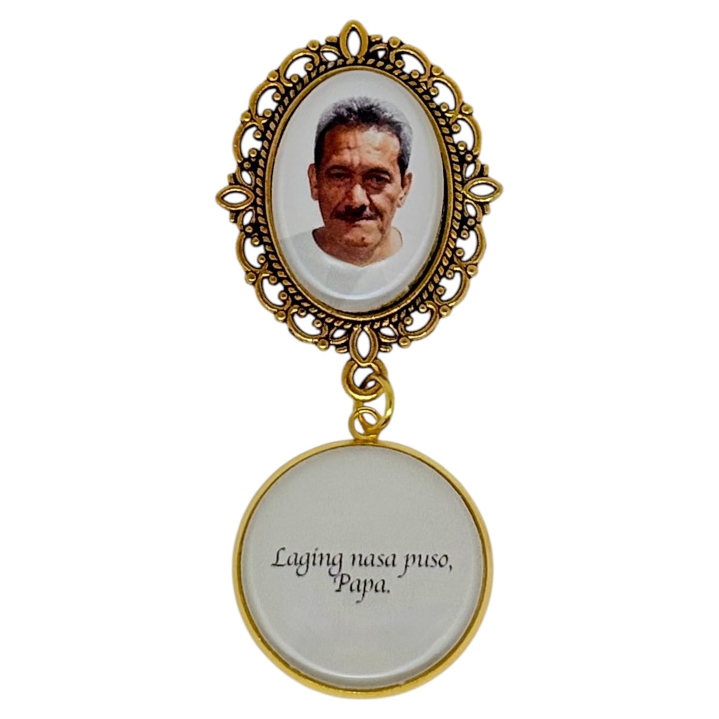 Medium Memorial Pin with Quote (Design PT1, PT2)