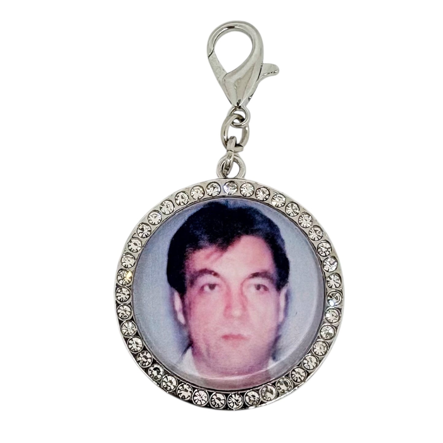 Circle Rhinestone Boutonniere / Bouquet Charm (Design C4, C9)