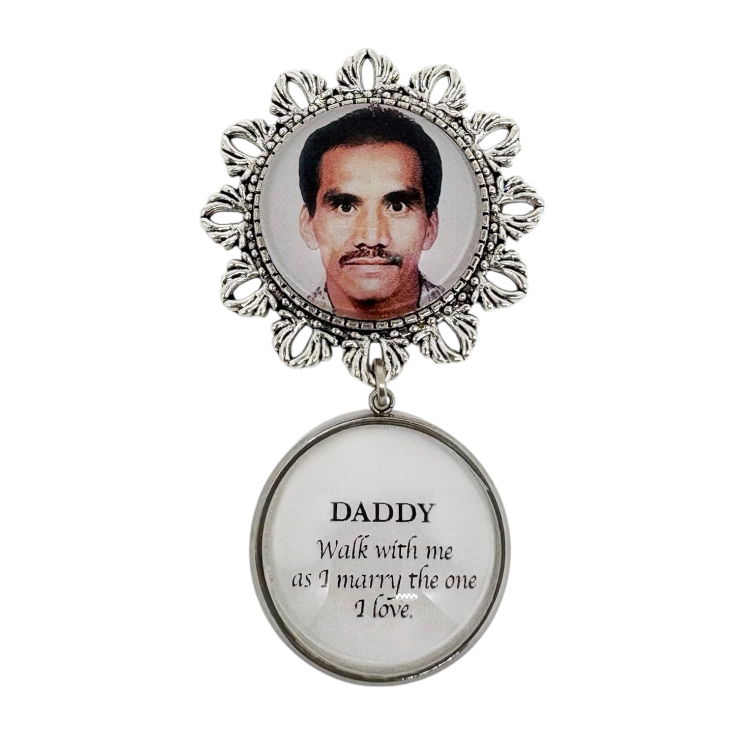 Circle Memorial Pin with Quote (Design PT9, PT10)