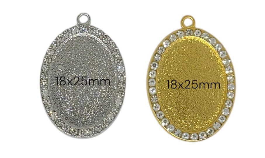 Additional Oval Rhinestone Pendant (#7, #8)