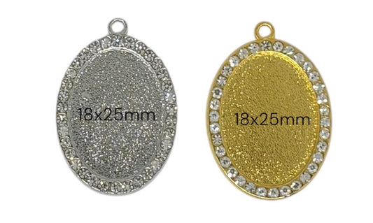 Additional Oval Rhinestone Pendant (#7, #8)
